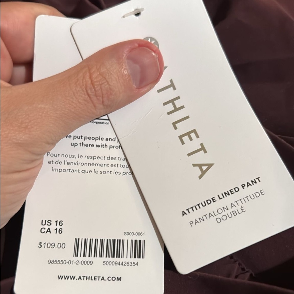 Athleta Attitude Lined Pant II // spiced Cabernet - Picture 8 of 9